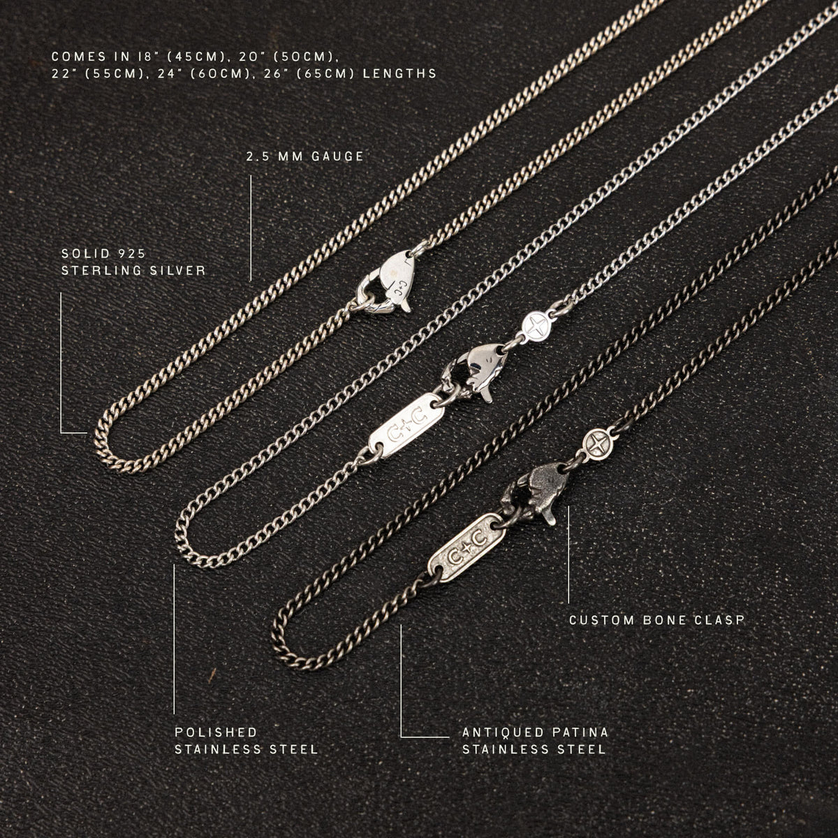 Curb Chain x 2.5mm