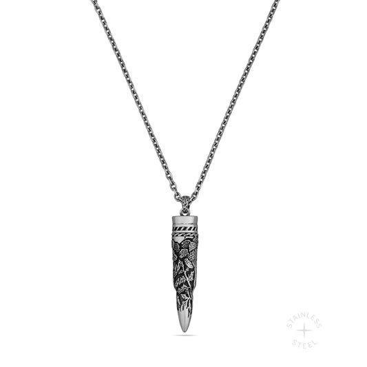 Recoil Stainless Steel bullet case storage pendant necklace